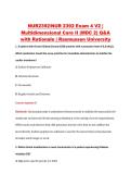 NUR 2392 Exam 4 V1&ndash;V3 &vert; NUR2392 Exam 4 V1&ndash;V3 &vert; Multidimensional Care II &lpar;MDC 2&rpar; &vert; Rasmussen University &vert; Complete Exam Bundle with Detailed Verified Answers