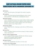GISP ACTUAL EXAM PAPER 2026&NewLine;QUESTIONS WITH ANSWERS GRADED A&plus;