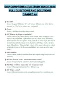 GISP COMPREHENSIVE STUDY GUIDE 2026&NewLine;FULL QUESTIONS AND SOLUTIONS&NewLine;GRADED A&plus;