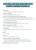 GISP FINAL TEST 2026 QUESTIONS WITH&NewLine;CORRECT ANSWERS GRADED A&plus;