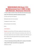 NUR2392&sol;NUR 2392 Exam 2 V2 &vert; &NewLine;Multidimensional Care II &lpar;MDC 2&rpar; Q&A &NewLine;with Rationale &vert; Rasmussen University 