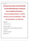 RADIOLOGY EXAM MASTER BUNDLE 2025 &vert; COMPLETE STUDY GUIDE & PRACTICE QUESTIONS PDF