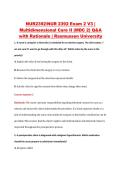 NUR 2392 Exam 2 V1&ndash;V3 &vert; NUR2392 Exam 2 V1&ndash;V3 &vert; Multidimensional Care II &lpar;MDC 2&rpar; &vert; Rasmussen University &vert; Complete Exam Bundle with Detailed Verified Answers