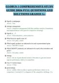 GLOBUS 1 COMPREHENSIVE STUDY&NewLine;GUIDE 2026 FULL QUESTIONS AND&NewLine;SOLUTIONS GRADED A&plus;