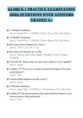 GLOBUS 1 PRACTICE EXAMINATION&NewLine;2026 QUESTIONS WITH ANSWERS&NewLine;GRADED A&plus;