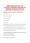 NUR2063&sol;NUR 2063 Exam 3 V3 &vert; &NewLine;Essentials of Pathophysiology Q&A with &NewLine;Rationale &vert; Rasmussen University 