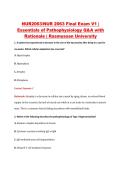 NUR2063 Final Exam V1&ndash;V3 &vert; NUR2063 Final Exam V1&ndash;V3 &vert; Essentials of Pathophysiology &vert; Rasmussen University &vert; Complete Exam Bundle with Detailed Verified Answers