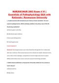 NUR 2063 Exam 4 V1&ndash;V3 &vert; NUR2063 Exam 4 V1&ndash;V3 &vert; Essentials of Pathophysiology &vert; Rasmussen University &vert; Complete Exam Bundle with Detailed Verified Answers