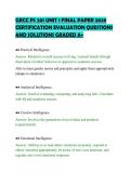 GRCC PS 201 UNIT 1 FINAL PAPER 2026&NewLine;CERTIFICATION EVALUATION QUESTIONS&NewLine;AND SOLUTIONS GRADED A&plus;