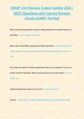 QMAP Unit Reviews &lpar;Latest Update 2026 &sol; 2027&rpar; Questions with Correct Answers &lbrace;Grade A&rcub;100&percnt; Verified&NewLine;&NewLine;