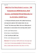 AMLS POST TEST STUDY GUIDE 2 VERSIONS &vert; COMPLETE PRACTICE QUESTIONS & VERIFIED ANSWERS PDF