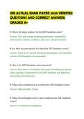 GRI ACTUAL EXAM PAPER 2026 VERIFIED&NewLine;QUESTIONS AND CORRECT ANSWERS&NewLine;GRADED A&plus;