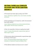 GRI FINAL PAPER 2026 COMPLETE&NewLine;SOLUTIONS AND TESTED QUESTIONS&NewLine;GRADED A&plus;