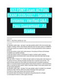 S12 FDNY Exam ACTUAL EXAM 2026&sol;2027 &vert; Sprinkler Systems &vert; Verified Q&A &vert; Pass Guaranteed - A&plus; Graded&NewLine;&NewLine;