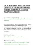 GROWTH AND DEVELOPMENT ACROSS THE&NewLine;LIFESPAN EXAM 3 2026 SOLVED QUESTIONS&NewLine;ANSWERS GRADED A PLUS AGING AND&NewLine;TRANSITIONS HANDBOOK