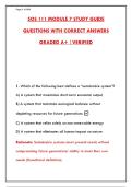 SOS 111 MODULE 7 STUDY GUIDE QUESTIONS WITH CORRECT ANSWERS GRADED A &vert; COMPLETE EXAM PREP PDF