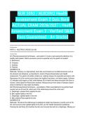 NUR 2092 &sol; NUR2092 Health Assessment Exam 2 Quiz Bank ACTUAL EXAM 2026&sol;2027 &vert; Health Assessment Exam 2 &vert; Verified Q&A &vert; Pass Guaranteed - A&plus; Graded&NewLine;&NewLine;