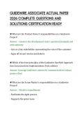 GUIDEWIRE ASSOCIATE ACTUAL PAPER&NewLine;2026 COMPLETE QUESTIONS AND&NewLine;SOLUTIONS CERTIFICATION READY