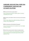 GUIDEWIRE ASSOCIATE FINAL PAPER 2026&NewLine;COMPREHENSIVE QUESTIONS AND&NewLine;ACCURATE SOLUTIONS
