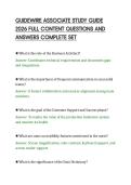 GUIDEWIRE ASSOCIATE STUDY GUIDE&NewLine;2026 FULL CONTENT QUESTIONS AND&NewLine;ANSWERS COMPLETE SET