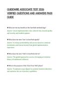 GUIDEWIRE ASSOCIATE TEST 2026&NewLine;VERIFIED QUESTIONS AND ANSWERS PASS&NewLine;GUIDE