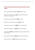 Genetics 101 Exam questions and answers Graded A&plus; latest&NewLine;update