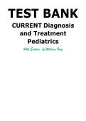 TEST BANK&colon; Current Diagnosis and Treatment Pediatrics&comma; 24th Edition by William Hay