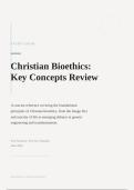 &colon; Christian Bioethics&colon; Key Concepts Review &ndash; Comprehensive Study Guide and Practice Review