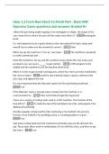 Haas 1&period;2 From Raw Stock To Finish Part - Basic Mill&NewLine;Operator Exam questions and answers Graded A&plus;