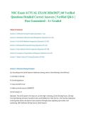 NSC Exam ACTUAL EXAM 2026&sol;2027 &vert; 60 Verified Questions Detailed Correct Answers &vert; Verified Q&A &vert; Pass Guaranteed - A&plus; Graded