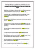 FIRE ARM SAFETY EXAM &vert; ACTUAL EXAM QUESTIONS WITH WELL DETAILED CORRECT ANSWERS&vert;GRADED A&plus;&vert;BRAND NEW 2026&sol;2027 UPDATE