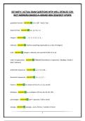 SAT MATH &vert; ACTUAL EXAM QUESTIONS WITH WELL DETAILED CORRECT ANSWERS&vert;GRADED A&plus;&vert;BRAND NEW 2026&sol;2027 UPDATE