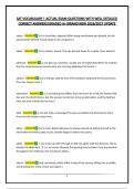 SAT VOCABULARY &vert; ACTUAL EXAM QUESTIONS WITH WELL DETAILED CORRECT ANSWERS&vert;GRADED A&plus;&vert;BRAND NEW 2026&sol;2027 UPDATE