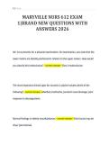 MARYVILLE NURS 612 EXAM&NewLine;1&vert;BRAND NEW QUESTIONS WITH&NewLine;ANSWERS 2026&NewLine;