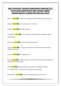 GMAT VOCABULARY -GRADUATE MANAGEMENT ADMISSION TEST &vert; ACTUAL EXAM QUESTIONS WITH WELL DETAILED CORRECT ANSWERS&vert;GRADED A&plus;&vert;BRAND NEW 2026&sol;2027 UPDATE