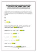 GMAT QUANT -GRADUATE MANAGEMENT ADMISSION TEST &vert; ACTUAL EXAM QUESTIONS WITH WELL DETAILED CORRECT ANSWERS&vert;GRADED A&plus;&vert;BRAND NEW 2026&sol;2027 UPDATE