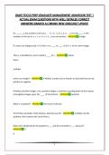GMAT FOCUS PREP-GRADUATE MANAGEMENT ADMISSION TEST &vert; ACTUAL EXAM QUESTIONS WITH WELL DETAILED CORRECT ANSWERS&vert;GRADED A&plus;&vert;BRAND NEW 2026&sol;2027 UPDATE