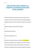 HESI RN MED SURG VERSION A &&NewLine;VERSION B &vert;CERTIFIED QUESTIONS&NewLine;WITH ANSWERS&NewLine;