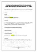 IIBA ECBA &vert; ACTUAL EXAM QUESTIONS WITH WELL DETAILED CORRECT ANSWERS&vert;GRADED A&plus;&vert;BRAND NEW 2026&sol;2027 UPDATE