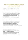 MASTER ELECTRICIAN EXAM QUESTION AND ANSWERS 2026 UPGRADE&period;