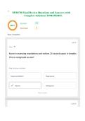 NUR170 Final Review Questions and Answers with Complete Solutions UPDATED&excl;&excl;&excl;&excl;&period;