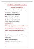 NUR 3300 EXAM 3 STUDY GUIDE &vert; COMPLETE PRACTICE QUESTIONS & VERIFIED ANSWERS PDF