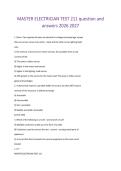 MASTER ELECTRICIAN TEST 211 question and answers 2026 2027&period;