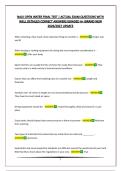 NAUI OPEN WATER FINAL TEST &vert; ACTUAL EXAM QUESTIONS WITH WELL DETAILED CORRECT ANSWERS&vert;GRADED A&plus;&vert;BRAND NEW 2026&sol;2027 UPDATE