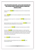NAUI OPEN WATER SCUBA DIVER &vert; ACTUAL EXAM QUESTIONS WITH WELL DETAILED CORRECT ANSWERS&vert;GRADED A&plus;&vert;BRAND NEW 2026&sol;2027 UPDATE