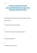 NAPLEX PRACTICE EXAM&NewLine;2026&vert;COMPREHENSIVE Q&A FOR&NewLine;CERTIFICATION SUCCESS