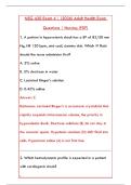NSG 430 EXAM 4 STUDY GUIDE &vert; COMPLETE PRACTICE QUESTIONS & VERIFIED ANSWERS PDF