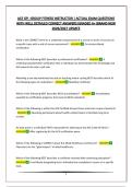 ACE GFI -GROUP FITNESS INSTRUCTOR &vert; ACTUAL EXAM QUESTIONS WITH WELL DETAILED CORRECT ANSWERS&vert;GRADED A&plus;&vert;BRAND NEW 2026&sol;2027 UPDATE