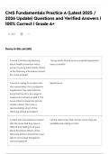 CMS Fundamentals Practice A &lpar;Latest 2025 &sol; 2026 Update&rpar; Questions and Verified Answers &vert; 100&percnt; Correct &vert; Grade A&plus;