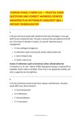 COMSAE Phase 2 Form 110 Practice Exam 2027 &vert; Questions&comma; Verified Answers & Rationales